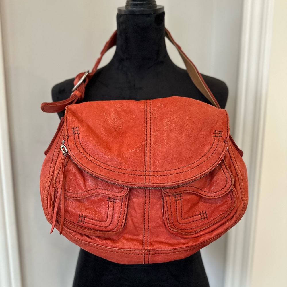 ✨VINTAGE ITALIAN Leather LUCKY 🍀 Hobo Shoulder Bag ✨EXCELLENT CONDITION✨